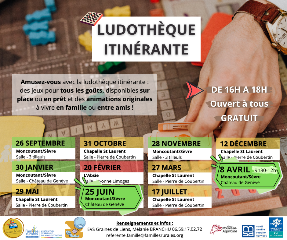 Lire la suite à propos de l’article La ludothèque itinérante dans le Moncoutantais
